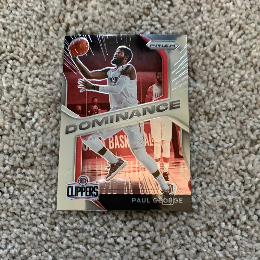 2020 Panini prizm Paul George dominance Clippers